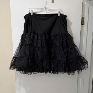Black Tiered Petticoat